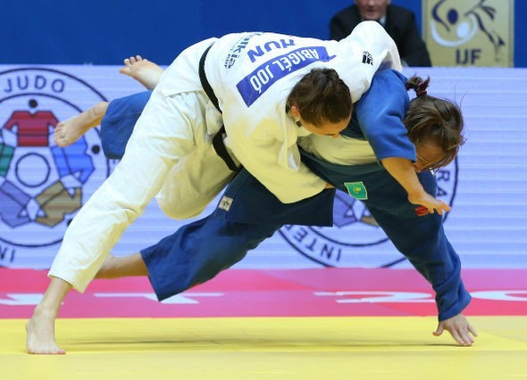 Hungary's Abigél Joó struck gold in the women's under 78kg division ©IJF