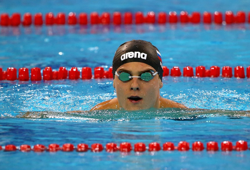 Russia's Vladimir Morozov won gold medals in the men's 100m freestyle and 100m individual medley ©Getty Images