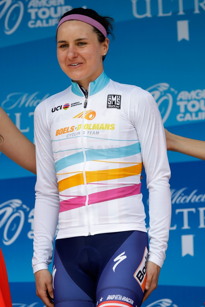 Megan Guarnier of the United States was the overall winner of the inaugural 2016 UCI Women's WorldTour, which will be substantially expanded next year ©Getty Images