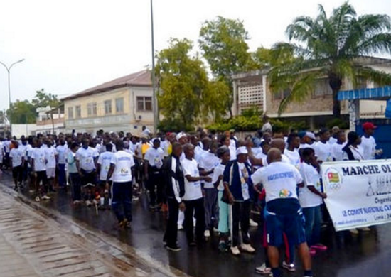 The Togo National Olympic Committee held an "Olympic Walk" to celebrate the African country's participation at the Rio 2016 Games ©CNOT