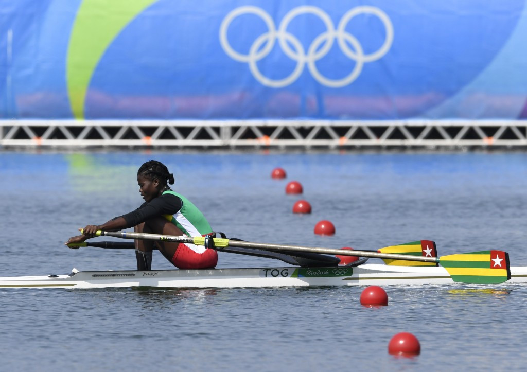 Rower Claire Akossiwa was one of Togo's five Rio 2016 athletes ©Getty Images