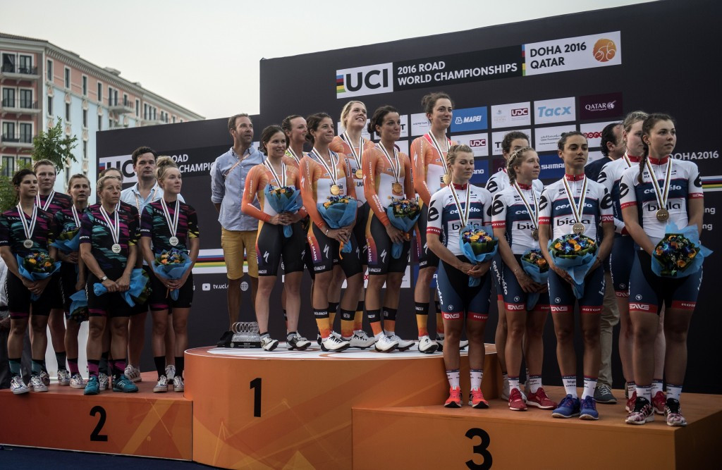 Boels Dolmans were crowned winners of the women's event after a comfortable victory ©Getty Images