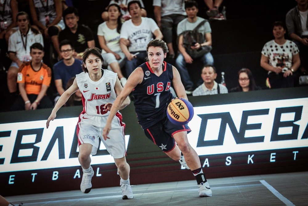 In the women's competition the US beat Japan 21-12 in one of their matches today ©FIBA