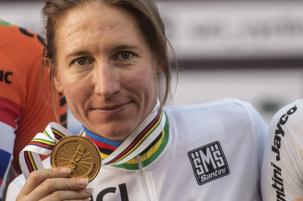 Amber Neben became the second oldest woman to win the individual time trial world title ©Getty Images