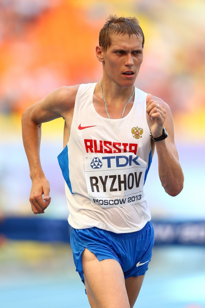 World Championship silver medallist Mikhai Rhyzhov is among five Russian race walkers to have been banned by CAS after testing positive for erythropoietin ©Getty Images