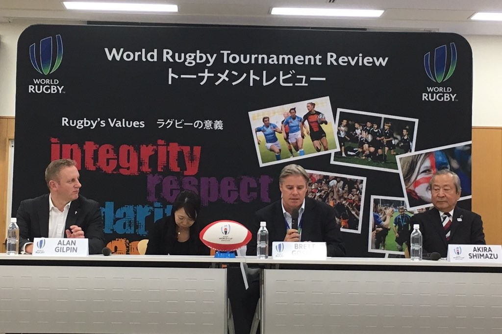 World Rugby chief executive Brett Gosper admitted he was fearful the build-up to the 2019 World Cup would be overshadowed by the 2020 Olympic and Paralympic Games ©Twitter