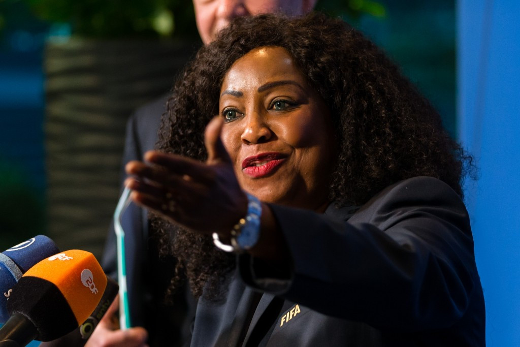FIFA secretary general Fatma Samoura was taking part in her first Council meeting ©Getty Images