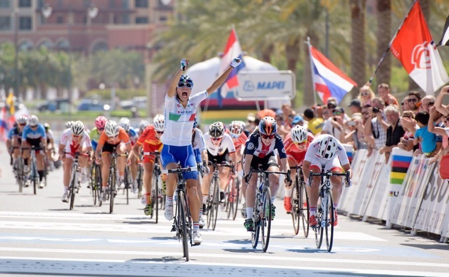 Denmark's Egholm and Italian Balsamo win junior road races at UCI Road World Championships in Doha