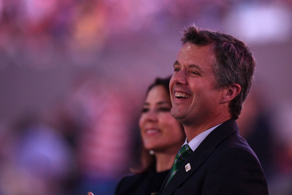 Denmark's Crown Prince Frederik missed the Olympic reception after suffering an injury ©Getty Images