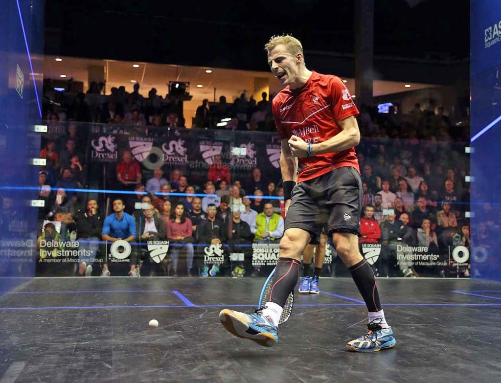 England’s Nick Matthew (pictured) and world number one Mohamed Elshorbagy will meet in the final of the 2016 PSA US Open ©PSA