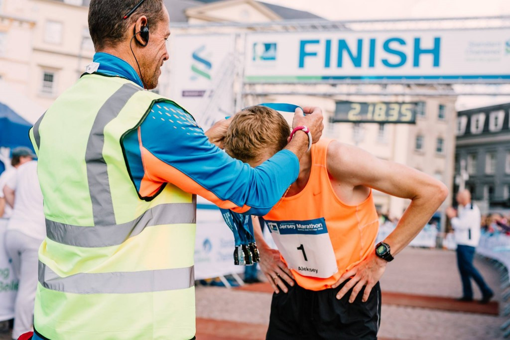 Aleksey Troshkin's victory was his third in a row at the event ©Jersey Marathon/Facebook