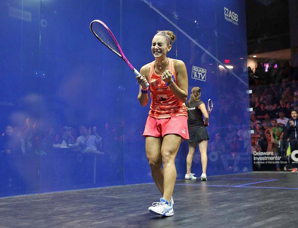 Camille Serme defeated world number one Nour El Sherbini of Egypt in the final of the 2016 PSA US Open ©PSA