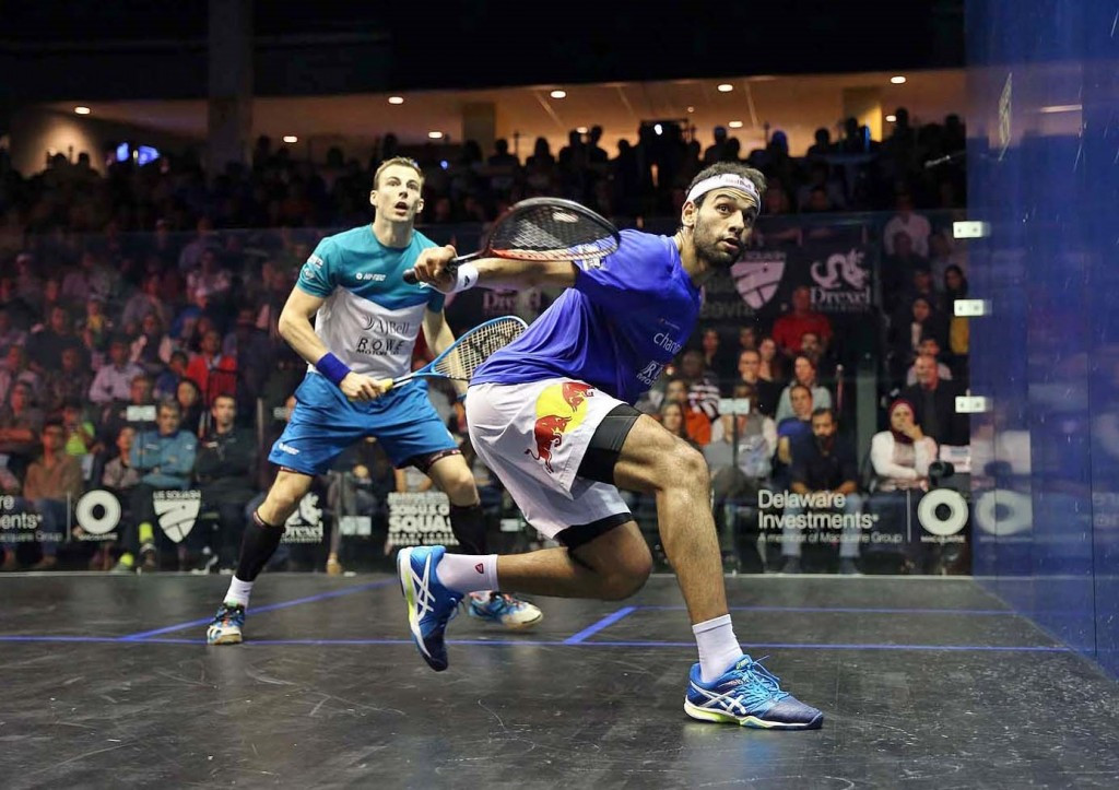 Egypt's Mohamed Elshorbagy secured his second US Open title after England's Nick Matthew was forced to retire in the fifth game following an injury ©PSA