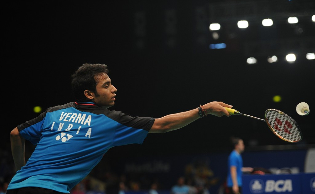 In the men's singles event, Malaysia's Daren Liew was forced to retire in the third game handing the crown to Sourabh Varma of India (pictured) ©Getty Images