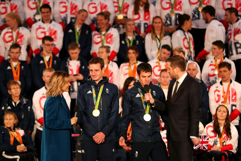 Triathlon medallists Alistair and Jonathan Brownlee were among the athletes taking part ©Getty Images