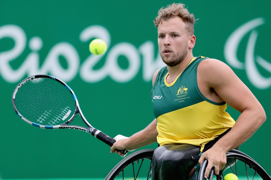 Dylan Alcott, a former wheelchair basketball player, won the quad singles and doubles events at Rio 2016 ©Getty Images