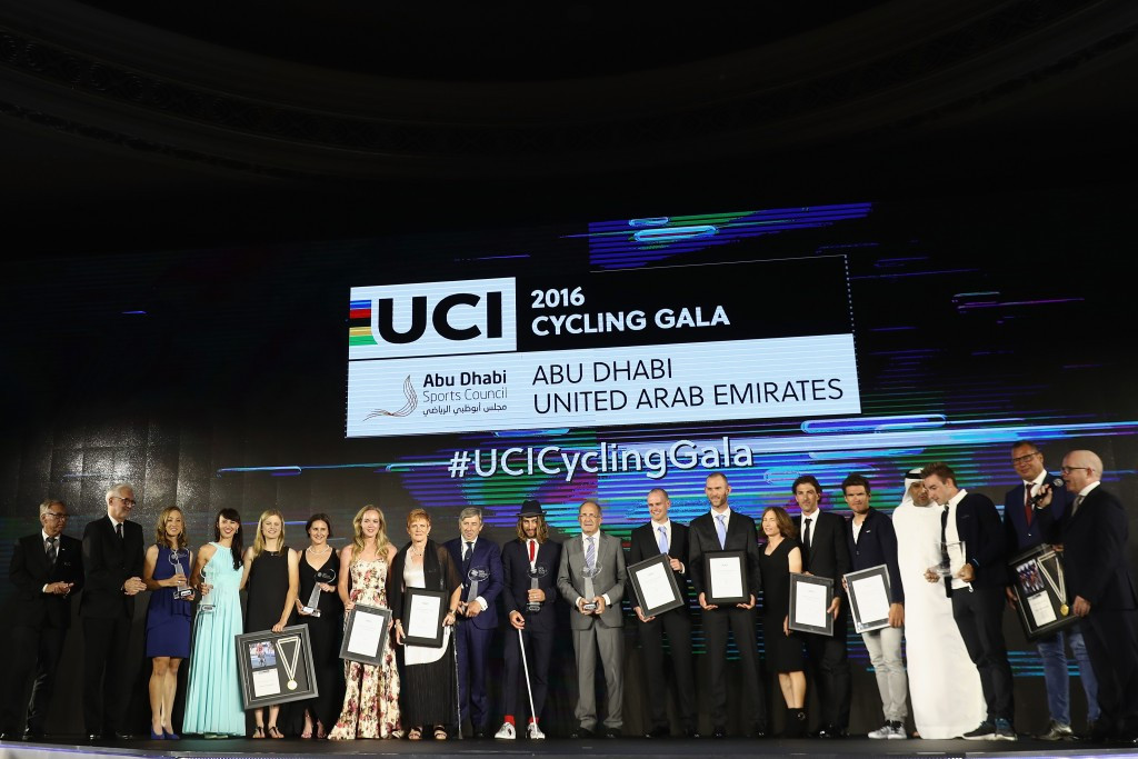 The second edition of the UCI Cycling Gala took place in Abu Dhabi ©Getty Images