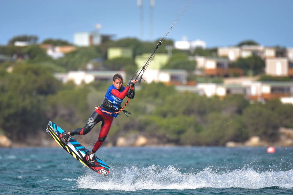 Conditions for the final day of action of the International Kiteboarding Association World Championships in Sardinia were perfect with sunny skies and twenty knot winds gracing the competition area ©IKA