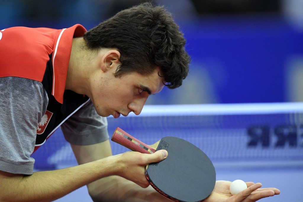 Jakub Dyjas stunned the top seed at the European Table Tennis Championships ©Getty Images