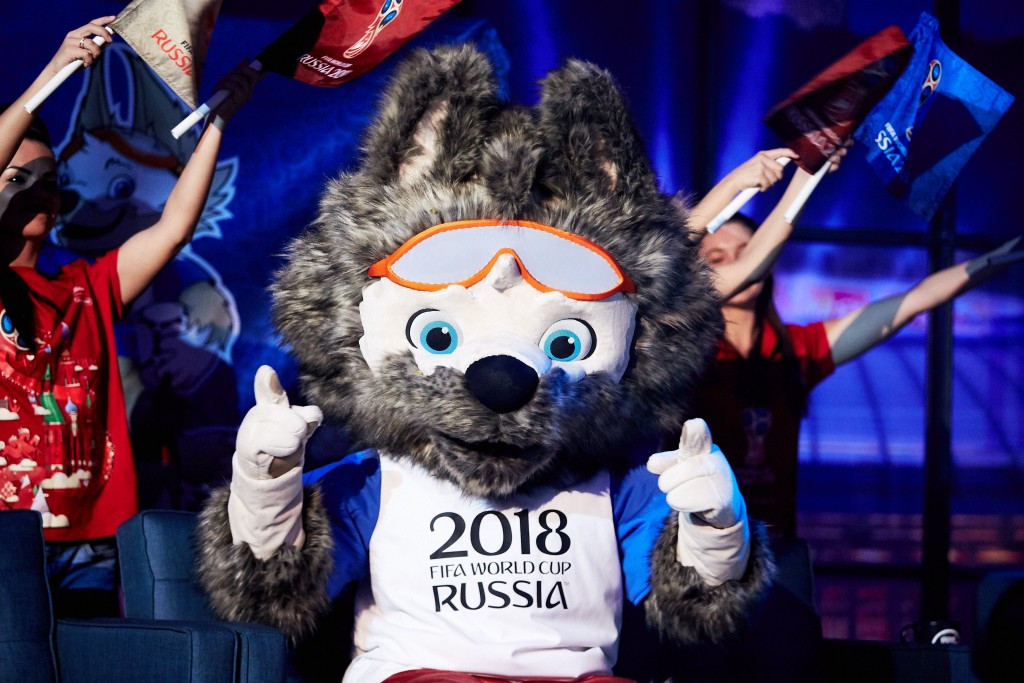 A wolf named Zabivaka was chosen as the mascot for the Russia 2018 FIFA World Cup ©Getty Images