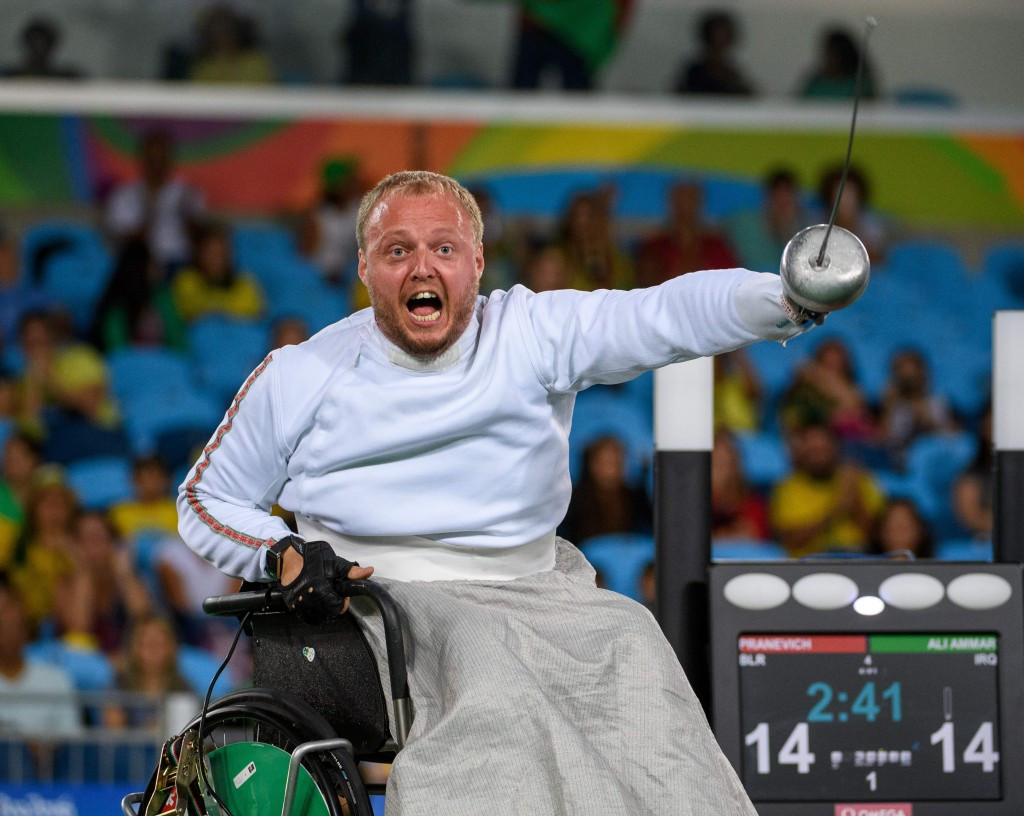 Belarus' Andrei Pranevich was among the wheelchair fencing gold medallists at Rio 2016 ©Getty Images