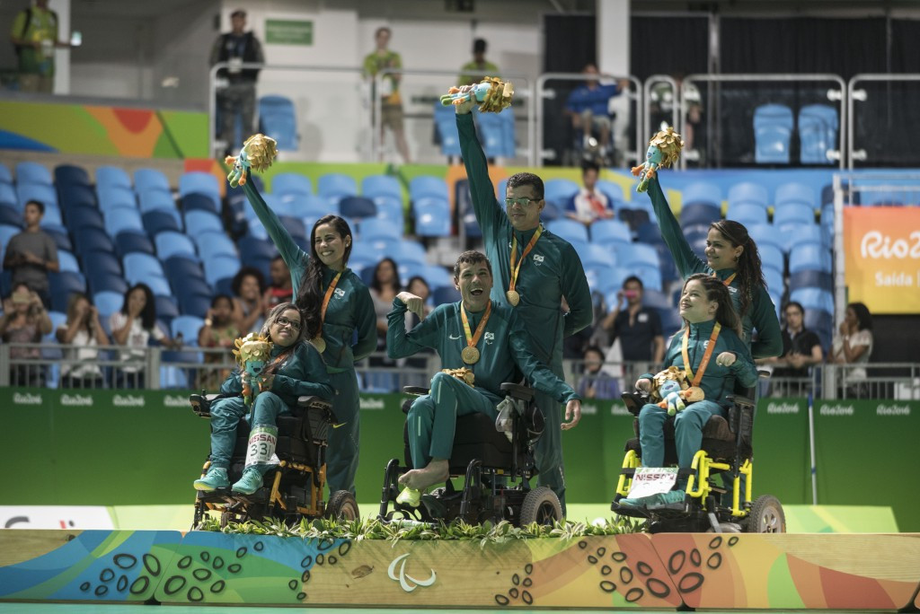 Brazil's boccia gold medallists could also win the team prize ©Getty Images