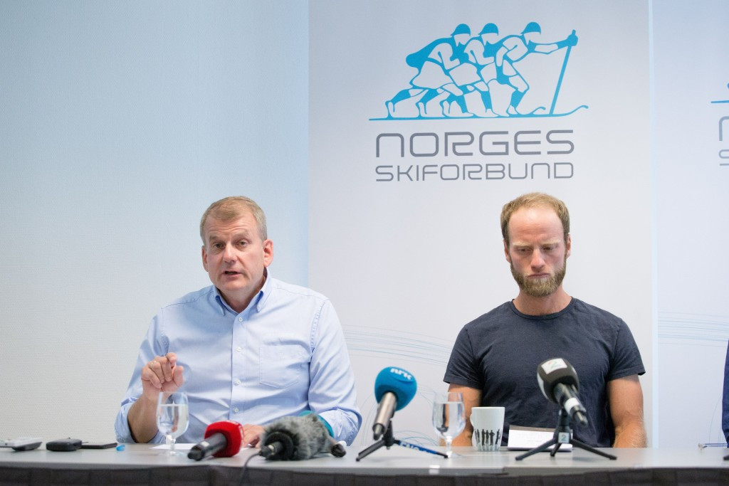 Erik Røste (left), pictured alongside Martin Johnsrud Sundby earlier this year, has hit back at the comments of Gian-Franco Kasper ©Getty Images