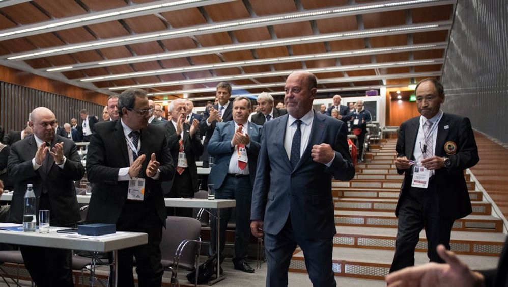 Earlier today World Karate Federation President Antonio Espinós was re-elected to his position for a six-year term at the governing body's Congress ©WKF