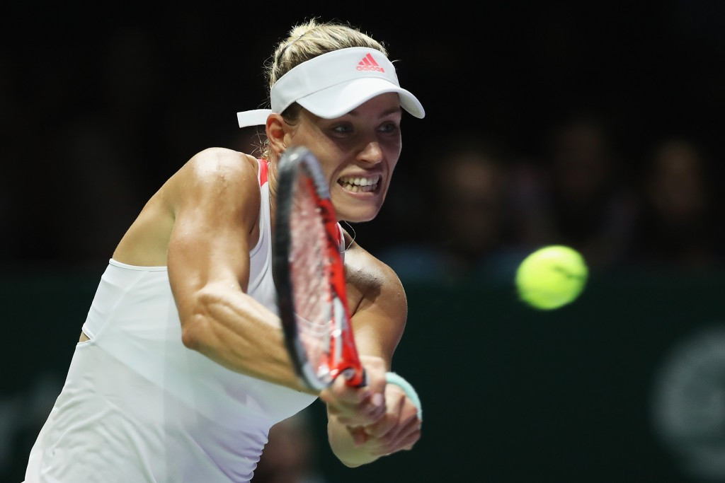 Kerber moves to brink of semi-final spot at WTA Finals in Singapore