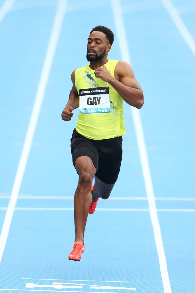 Adidas dropped their association with US sprinter Tyson Gay after he failed a drugs test in 2013 ©Getty Images