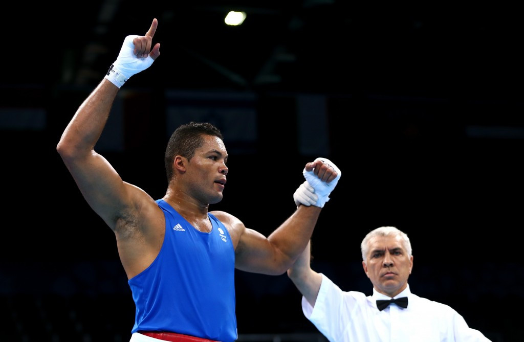 Britain's Joe Joyce produced a brutal performance to advance in the men's over 91 kilogram super heavyweight boxing ©Getty Images