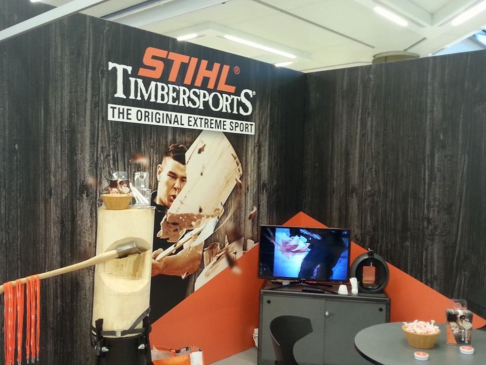 Stihl Timbersports have not appeared at a SPORTELMonaco convention before ©ITG