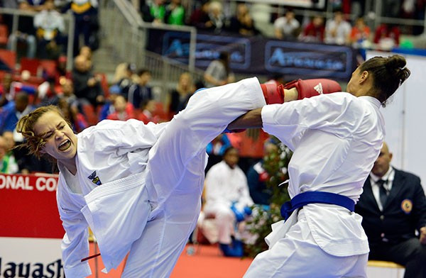 Action got underway today at the 2016 Karate World Championships ©WKF