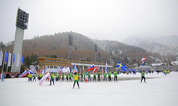 Almaty held a celebration at the Medeu Ice Rink to mark the 100 days anniversary before the start of the Winter Universiade in the city on January 28 next year ©FISU