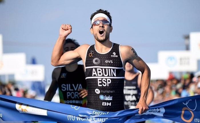 Uxio Abuin Ares of Spain was once again successful at an ITU World Cup event, this time in Miyazaki in Japan ©Delly Carr/ITU Media