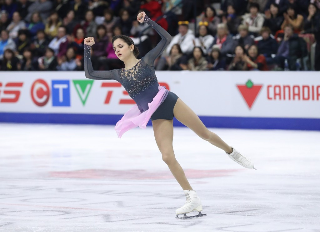 Russia's Evgenia Medvedeva triumphed in the ladies' event in Toronto ©Getty Images