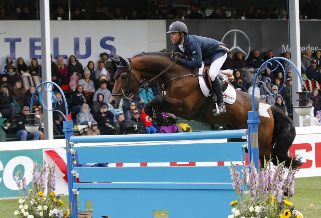 Kent Farrington of the United States remains the overall leader of the World Cup Jumping North American League Eastern Sub-League after a third place finish in Washington D.C. ©Getty Images