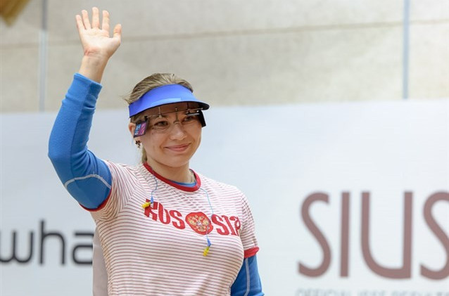 Russia's Liubov Yaskevich claimed the women's 10m air pistol final honours with a commading performance
