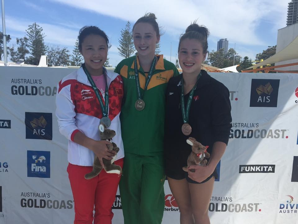 Georgia Sheehan triumphed for Australia in the Gold Coast 2018 Commonwealth Games pool ©Facebook/2016 FINA Diving Grand Prix Gold Coast