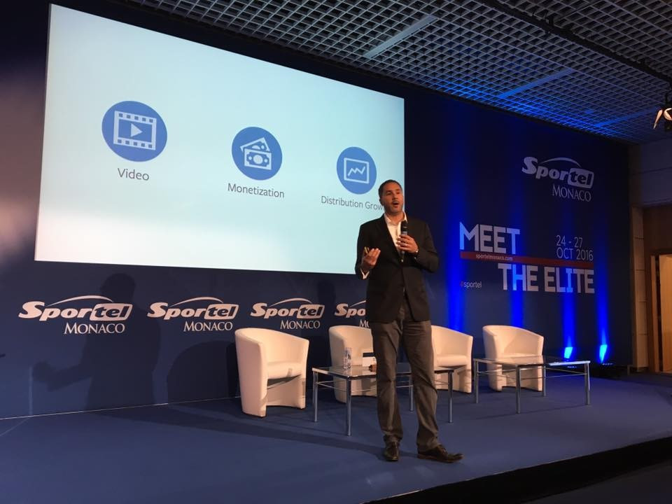 Facebook's Dan Reed was among the speakers at Sportel who explained how social media could television drive audiences rather than take viewers away ©Sportel
