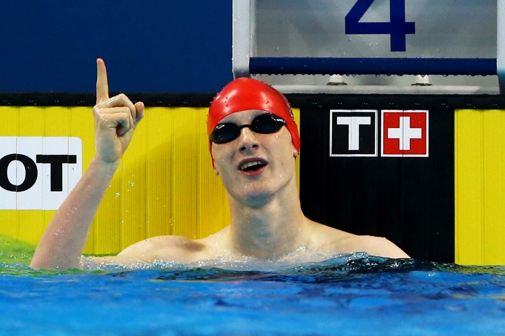 Luke Greenbank earned Britain's fourth swimming gold