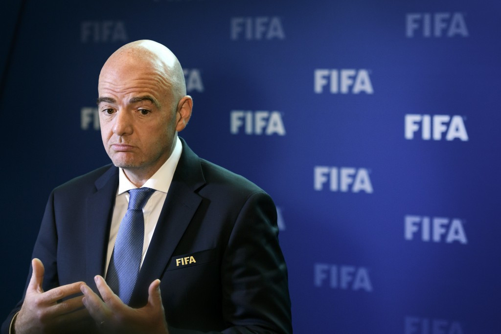 FIFA President Gianni Infantino had given his tentative backing to a joint bid from Uruguay and Argentina earlier this year ©Getty Images