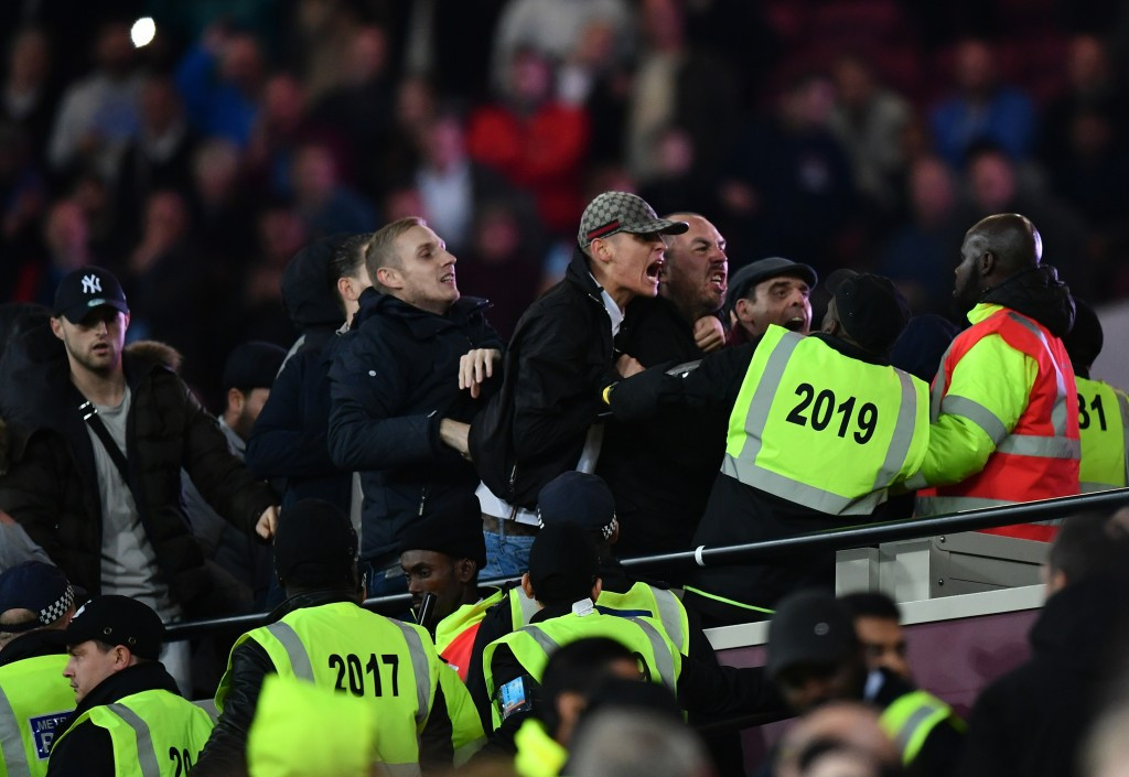 There has been criticism of the role of stewards at the Olympic Stadium, where several of West Ham United's matches have been marred by violence since they moved in ©Getty Images