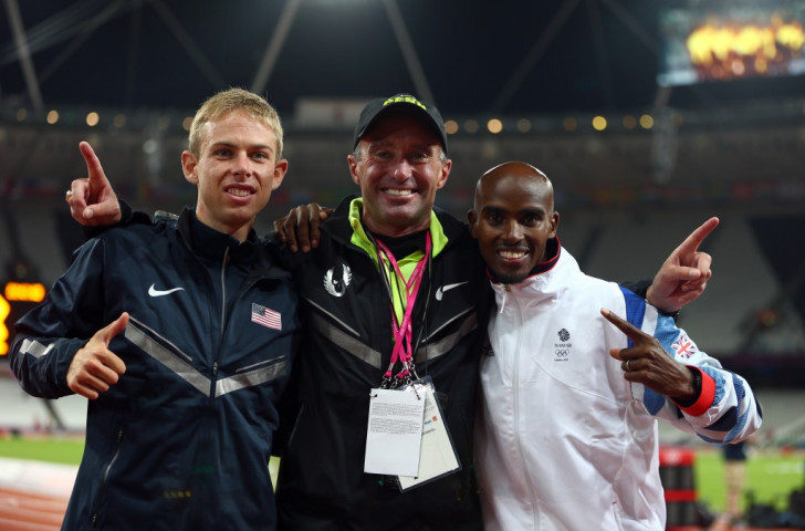 Coach Alberto Salazar, pictured with his athletes Galen Rupp (left) and Mo Farah after they had won silver and gold respectively in the London 2012 Olympics, has issued a 12,000 document refuting doping allegations made earlier this month in a BBC Panorama programme