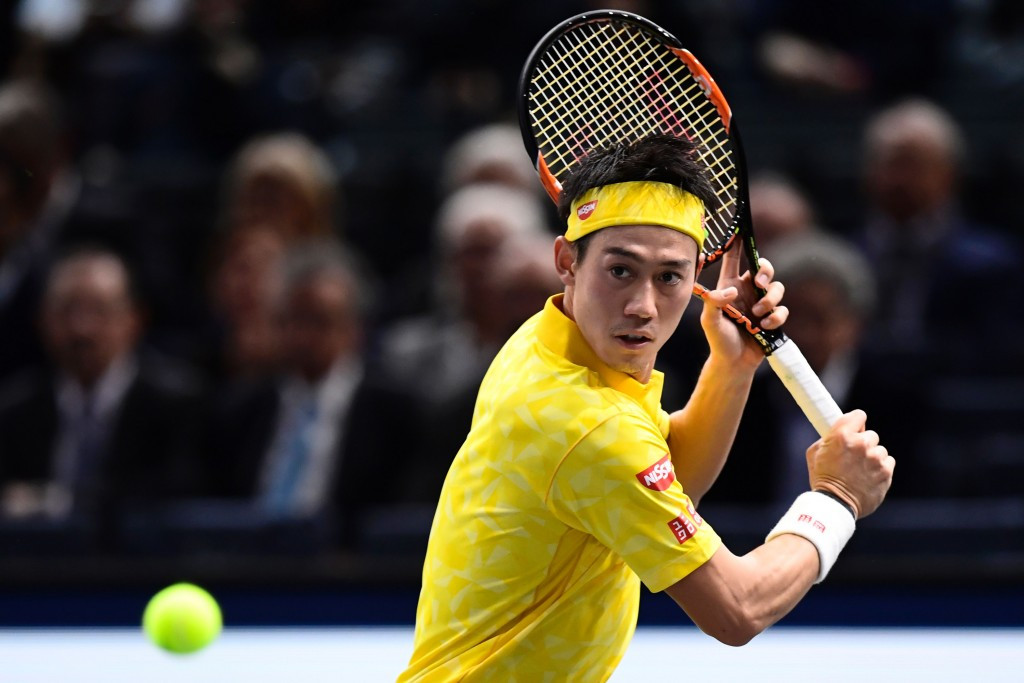 Kei Nishikori claimed the 300th Tour victory of his career in the French capital ©Getty Images