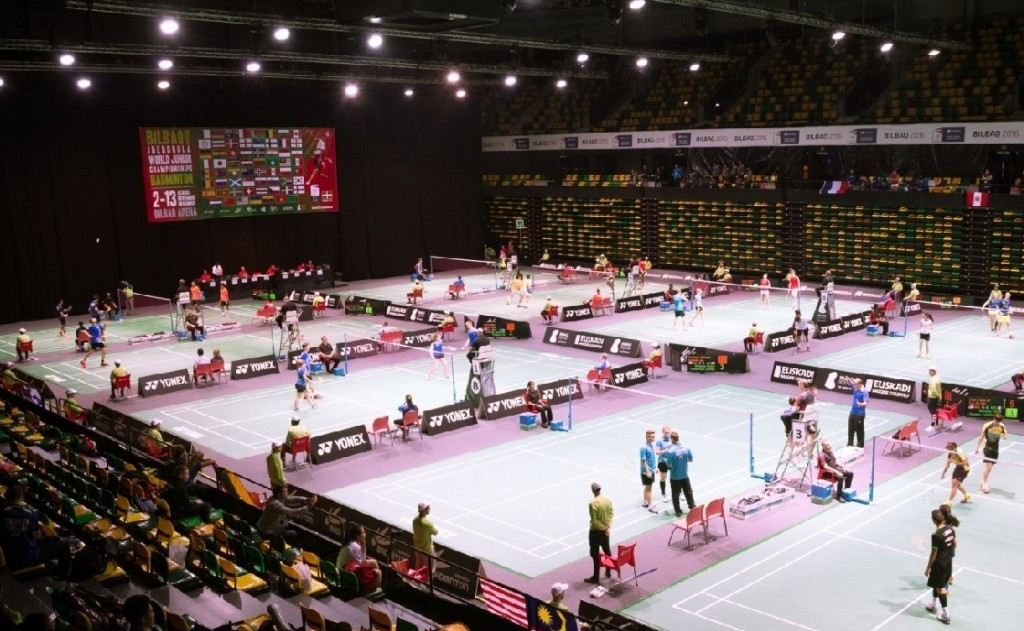 The BWF World Junior Championships are taking place at the Bilbao Arena ©BWF