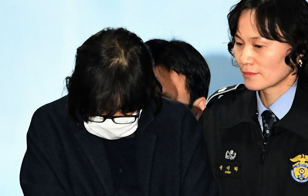 Choi Soon-sil, the woman at the centre of allegations threatening to bring down the South Korean Government, has been detained in Seoul ©Getty Images