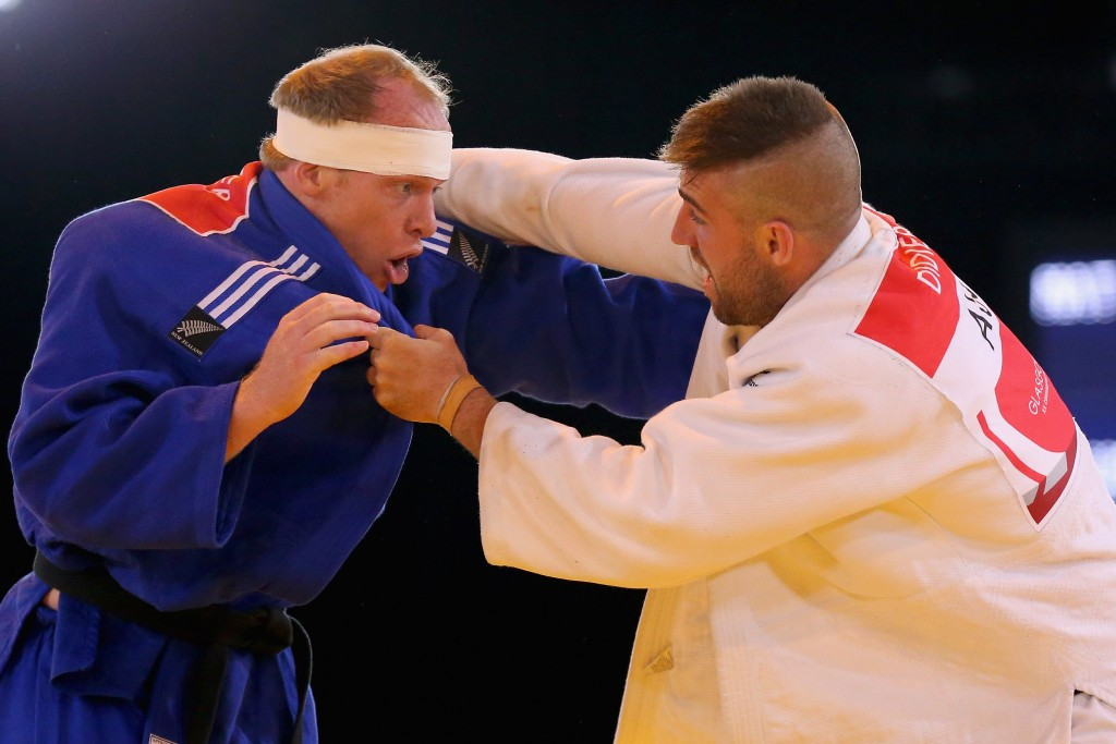 Jason Koster won men's under 100kg bronze at the Glasgow 2014 Commonwealth Games ©Getty Images
