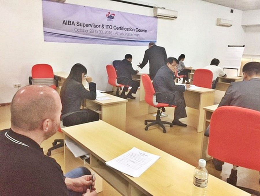 A total of 41 officials took part in the course in Kazakhstan ©AIBA