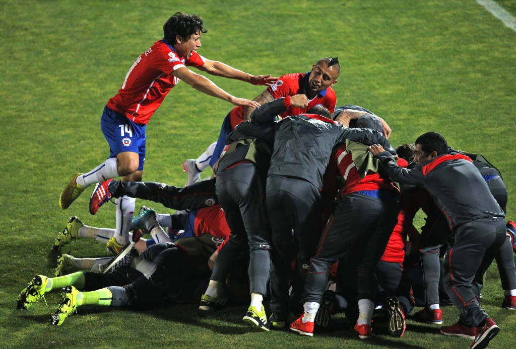 Hosts Chile edge holders Uruguay in bad-tempered Copa América quarter-final